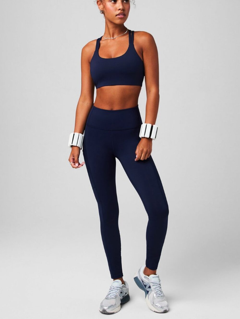 Fabletics On-The-Go PowerHold® High-Waisted Leggings Navy Size XXS